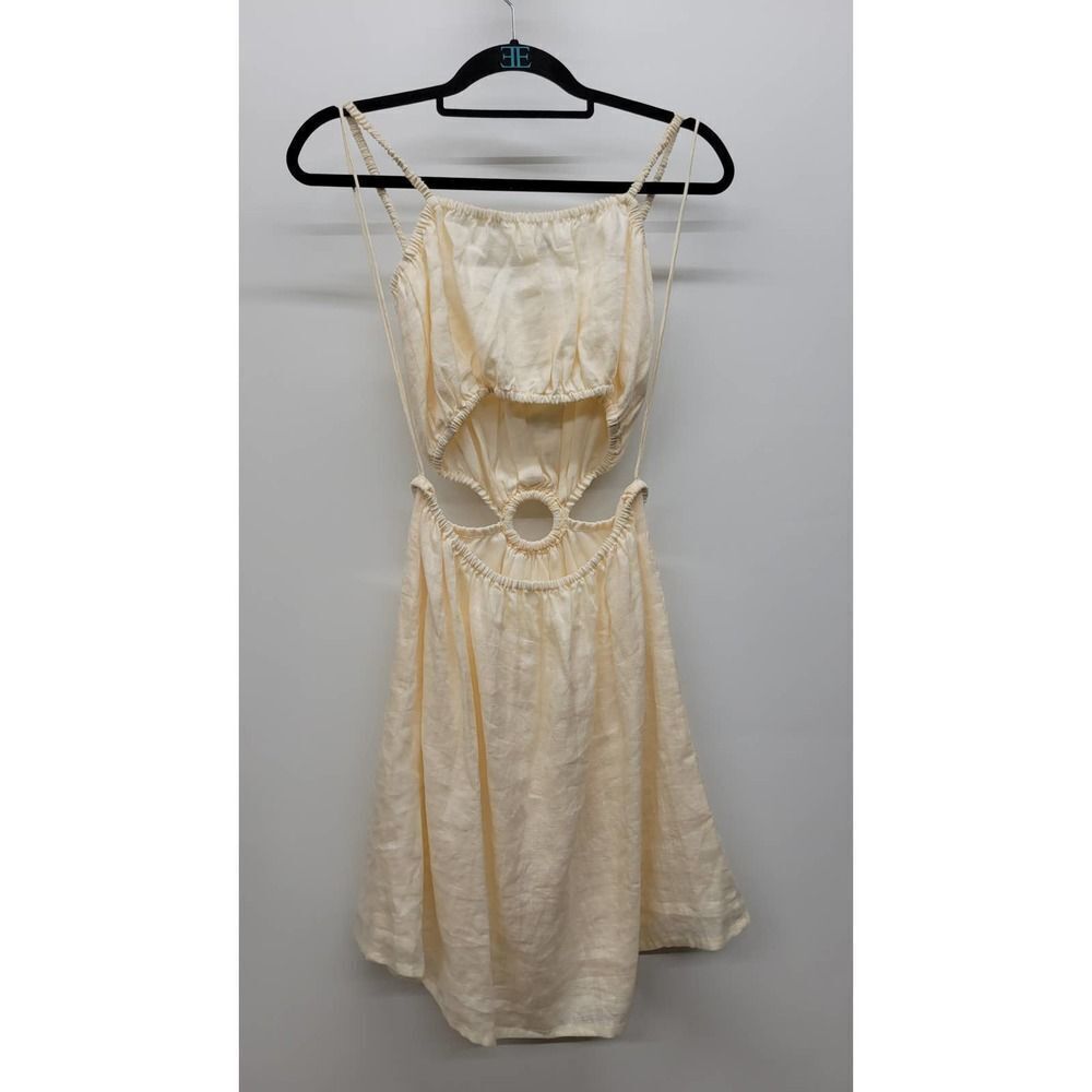Faithfull the Brand Linen Cut-Out Mini Dress - Picture 5 of 6